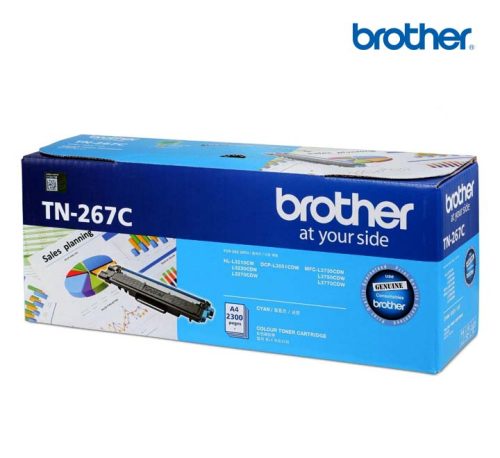 ตลับหมึก Brother TN267C Toner Original ของแท้ รับประกันผ่านศูนย์บราเดอร์